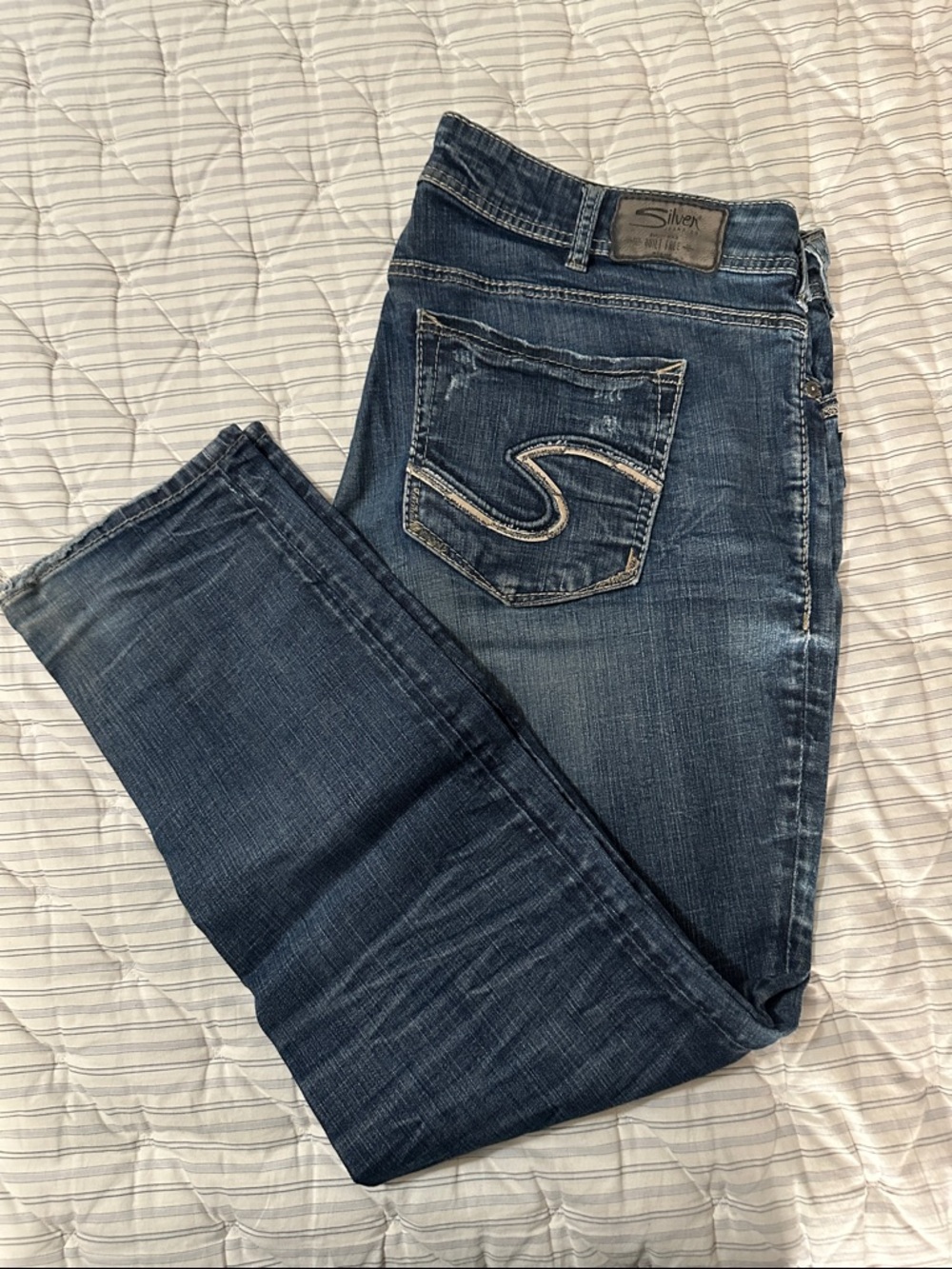 Silver Jeans Women's Medium Dark Blue Suki Slim Jeans